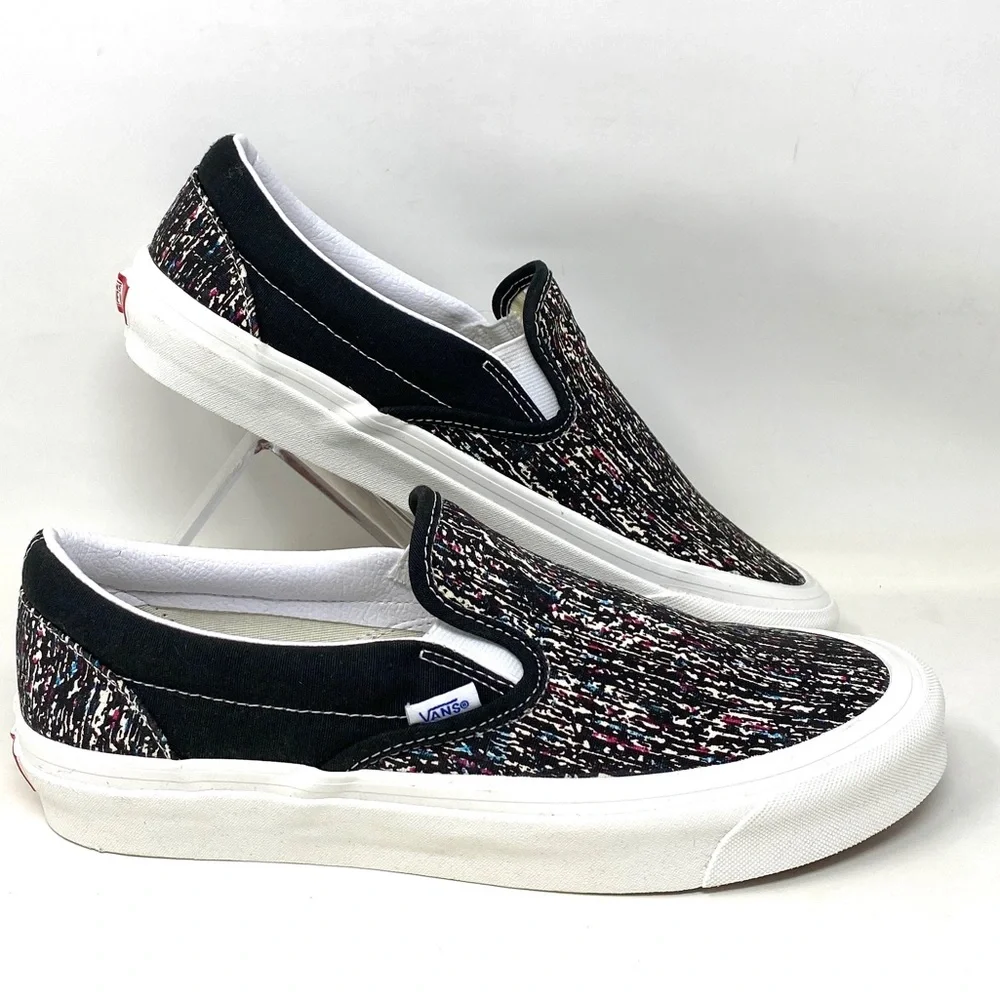 💖MEGA SALE💖VANS CLASSIC SLIP-ON 9 Canvas Black Men’s Sneakers VN0A3JEX9IE - Picture 4 of 11